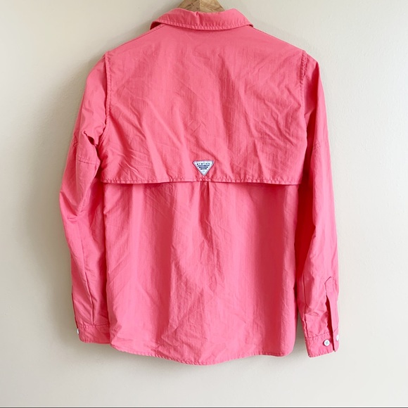Columbia PFG Bahama Shirt Omnishade GIRLS size Large 14/16 Vented RELISTED - Picture 3 of 8
